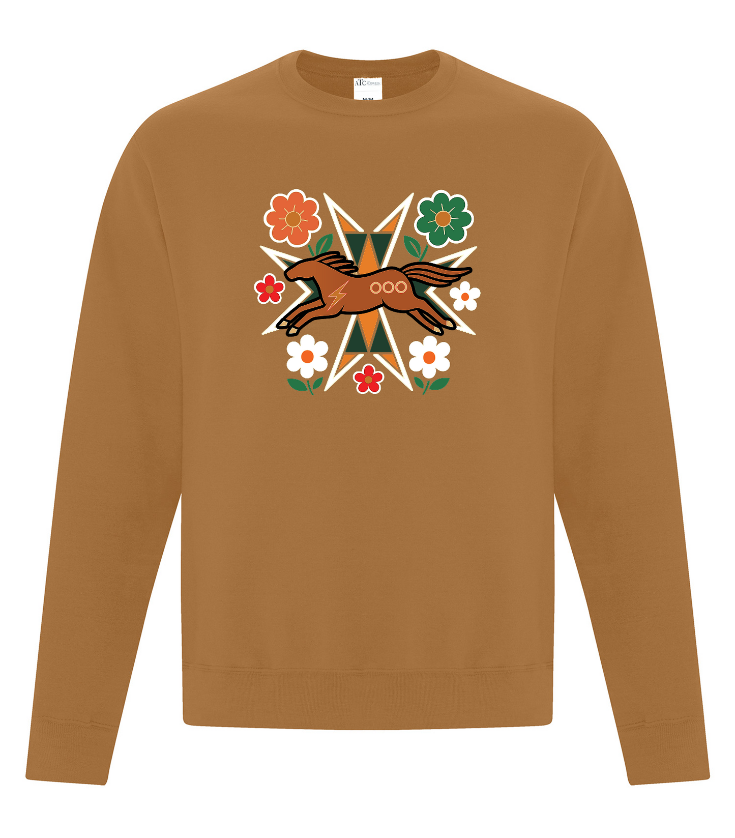 Horse Floral - Adult Crewneck, ATCF2400