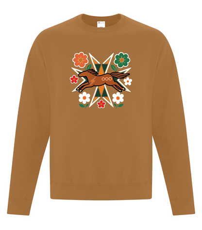 Horse Floral - Adult Crewneck, ATCF2400