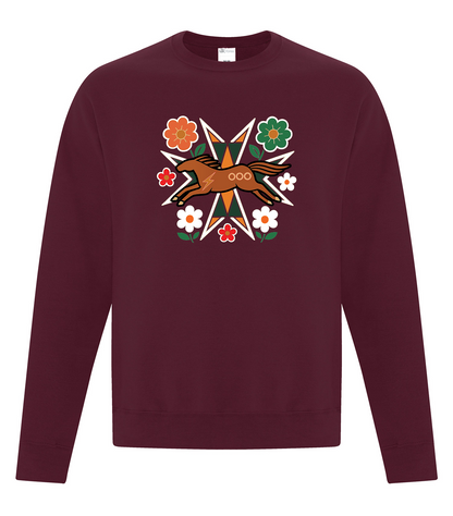 Horse Floral - Adult Crewneck, ATCF2400