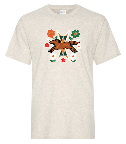 Horse Floral - Adult T-Shirt, ATC1000