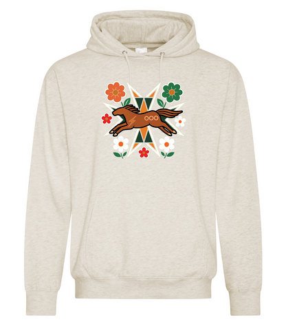 Horse Floral - Adult Pullover Hoodie, ATCF2500