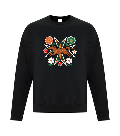 Horse Floral - Adult Crewneck, ATCF2400