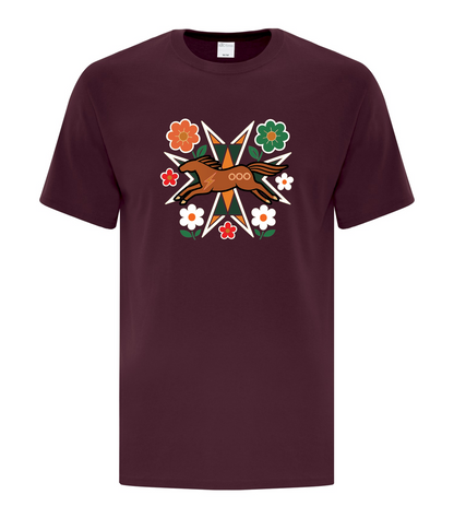 Horse Floral - Adult T-Shirt, ATC1000