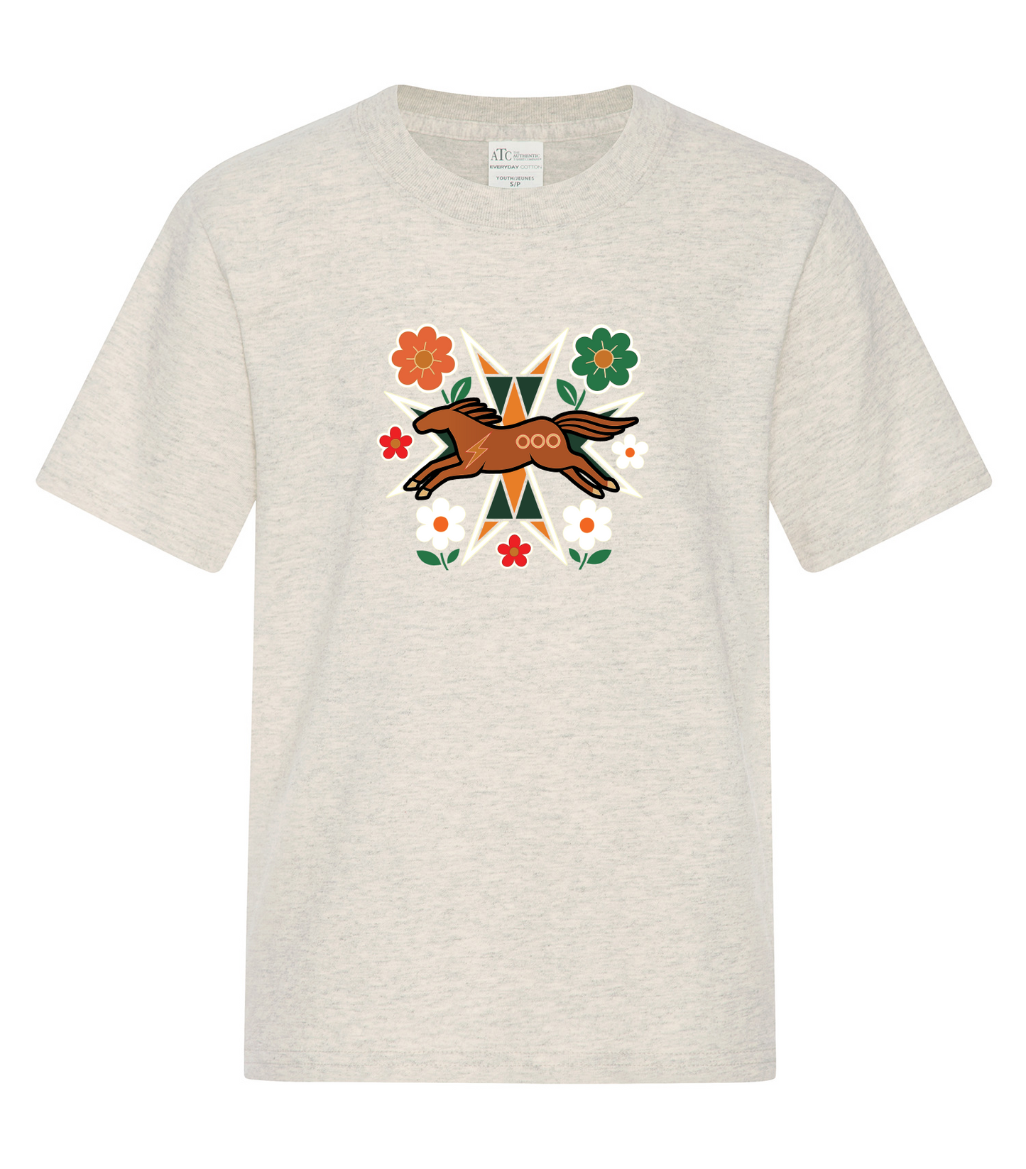 Horse Floral - Youth T-Shirt, ATC1000Y