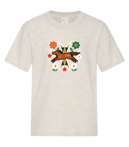 Horse Floral - Youth T-Shirt, ATC1000Y